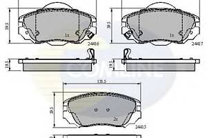 Тормозные колодки для моделей: CHEVROLET (MALIBU), OPEL (INSIGNIA,INSIGNIA,INSIGNIA), SAAB (9-5), VAUXHALL (INSIGNIA,I