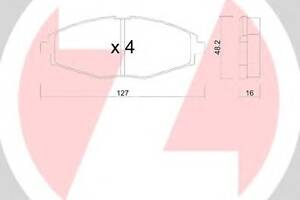 Тормозные колодки для моделей: CHEVROLET (MATIZ, SPARK), DAEWOO (LANOS,LANOS,MATIZ)