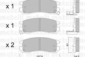 Тормозные колодки для моделей: CHEVROLET (TRANS), OPEL (SINTRA)