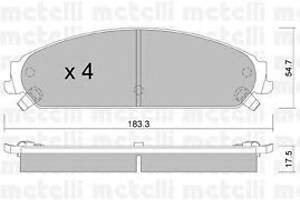 Гальмівні колодки для моделей: CHRYSLER (300-C, 300-C), LANCIA (THEMA)