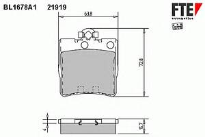 Тормозные колодки для моделей: CHRYSLER (CROSSFIRE, CROSSFIRE), MERCEDES-BENZ (C-CLASS,E-CLASS,C-CLASS,SLK,CLK,CLK,C-CL