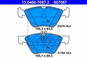 Тормозные колодки для моделей: CHRYSLER (CROSSFIRE, CROSSFIRE), MERCEDES-BENZ (E-CLASS,E-CLASS,SLK,CLK,CLK)