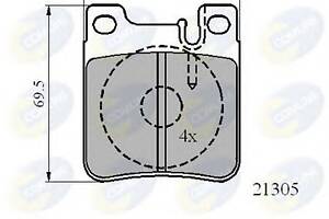 Колодки гальмівні для моделей: CHRYSLER (CROSSFIRE, CROSSFIRE), MERCEDES-BENZ (SL, S-CLASS, S-CLASS, E-CLASS, C-CLASS, E-CLA