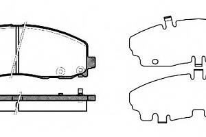 Колодки гальмівні для моделей: CHRYSLER (GRAND), FIAT (FREEMONT), LANCIA (VOYAGER)