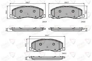 Колодки гальмівні для моделей: CHRYSLER (GRAND), OPEL (INSIGNIA,INSIGNIA,INSIGNIA), SAAB (9-5), VAUXHALL (INSIGNIA,INS