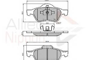 Тормозные колодки для моделей: CHRYSLER (GRAND), RENAULT (LAGUNA,LAGUNA,TWINGO,LAGUNA,LAGUNA,LAGUNA,WIND)