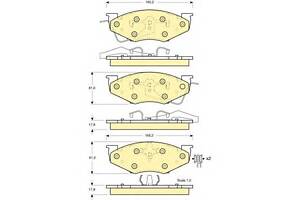 Тормозные колодки  для моделей: CHRYSLER (LE-BARON, VOYAGER,LE-BARON,VOYAGER), PLYMOUTH (VOYAGER)