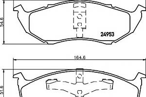 Колодки гальмівні для моделей: CHRYSLER (NEON, VOYAGER, NEON), DODGE (CARAVAN), PLYMOUTH (VOYAGER)