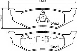 Тормозные колодки для моделей: CHRYSLER (NEON, VOYAGER,STRATUS,STRATUS,300-M,NEON,PT-CRUISER,SEBRING,SEBRING,PT-CRUISER