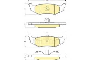 Тормозные колодки для моделей: CHRYSLER (PT-CRUISER, SEBRING,SEBRING,PT-CRUISER)