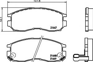 Тормозные колодки для моделей: CHRYSLER (SEBRING), HONDA (ACCORD,ACCORD), HYUNDAI (SANTAMO), MITSUBISHI (COLT,COLT,LAN