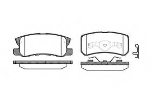 Тормозные колодки для моделей: CHRYSLER (SEBRING, SEBRING), CITROËN (C-CROSSER,C-CROSSER,C4), MITSUBISHI (PAJERO,PAJERO