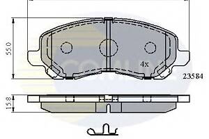 Колодки гальмівні для моделей: CHRYSLER (SEBRING, SEBRING), CITROËN (C4), DODGE (CALIBER, AVENGER), JEEP (COMPASS, PATRIO)