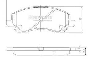 Колодки гальмівні для моделей: CHRYSLER (SEBRING, SEBRING), CITROËN (C4), LANCIA (FLAVIA), MITSUBISHI (ECLIPSE, GALANT, G