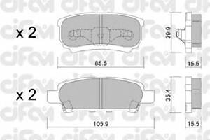 Колодки гальмівні для моделей: CHRYSLER (SEBRING, SEBRING), DODGE (CALIBER, AVENGER), JEEP (COMPASS, PATRIOT), MITSUBISHI