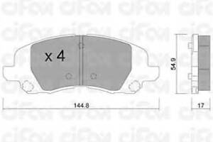 Тормозные колодки для моделей: CHRYSLER (SEBRING, SEBRING), DODGE (CALIBER,AVENGER), JEEP (COMPASS,PATRIOT)