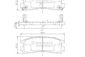 Колодки гальмівні для моделей: CHRYSLER (SEBRING, SEBRING), HYUNDAI (SANTAMO), MITSUBISHI (SAPPORO, SIGMA, SPACE-WAGON, GA