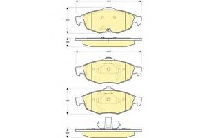 Гальмівні колодки для моделей: CHRYSLER (SEBRING, SEBRING, CIRRUS)