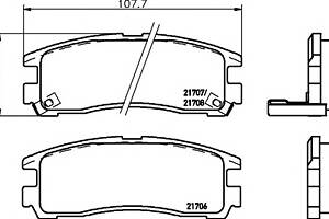 Тормозные колодки для моделей: CHRYSLER (SEBRING, SEBRING,SEBRING,CIRRUS), HYUNDAI (SANTAMO), MITSUBISHI (SAPPORO,SIGMA