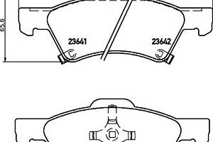 Колодки гальмівні для моделей: CHRYSLER (VOYAGER), DODGE (CARAVAN)