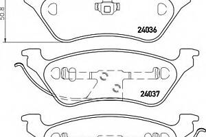 Тормозные колодки для моделей: CHRYSLER (VOYAGER, VOYAGER,TOWN), DODGE (CARAVAN)