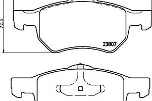 Гальмівні колодки для моделей: CHRYSLER (VOYAGER, VOYAGER, TOWN)