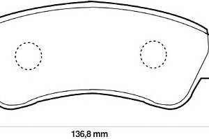 Колодки гальмівні для моделей: CITROËN (BERLINGO, BERLINGO,XSARA,XSARA,XSARA,XSARA,C2,C4,C4,DS3,XSARA,DS3), PEUGEOT (PA