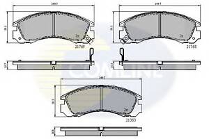 Колодки гальмівні для моделей: CITROËN (C-CROSSER, C-CROSSER), MITSUBISHI (LANCER,SIGMA,ECLIPSE,PAJERO,GALANT,GALANT,LA