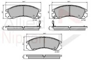 Тормозные колодки для моделей: CITROËN (C-CROSSER, C-CROSSER), MITSUBISHI (LANCER,SIGMA,ECLIPSE,PAJERO,GALANT,GALANT,LA