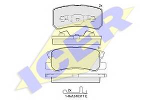 Тормозные колодки для моделей: CITROËN (C-CROSSER, C-CROSSER,C4), LANCIA (FLAVIA), MITSUBISHI (PAJERO,PAJERO,PAJERO,PAJ