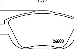 Тормозные колодки для моделей: CITROËN (C3, C3,C3,DS3,DS3), PEUGEOT (2008)