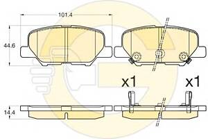 Тормозные колодки для моделей: CITROËN (C4), MAZDA (6,6), MAZDA (FAW) (ATENZA), MITSUBISHI (ASX,ASX,OUTLANDER,OUTLANDE