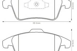 Тормозные колодки для моделей: CITROËN (C4, C4,C4,DS4,DS5), PEUGEOT (3008,5008)