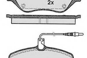 Колодки гальмівні для моделей: CITROËN (C6, C5, C5), MERCEDES-BENZ (C-CLASS), PEUGEOT (607,407,407,407)