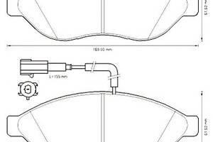 Тормозные колодки для моделей: CITROËN (JUMPER, JUMPER,JUMPER), FIAT (DUCATO,DUCATO,DUCATO), PEUGEOT (BOXER,BOXER,BOXER