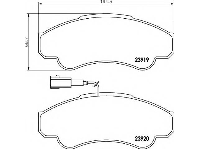 Гальмівні колодки для моделей: CITROËN (JUMPER, JUMPER, JUMPER, JUMPER, JUMPER, JUMPER), FIAT (DUCATO, DUCATO, DUCATO, DUCATO)