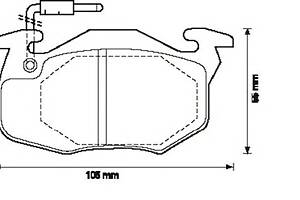 Тормозные колодки для моделей: CITROËN (SAXO), PEUGEOT (106,106,106)