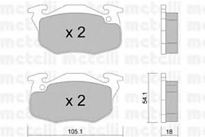 Тормозные колодки для моделей: CITROËN (SAXO), PEUGEOT (106,106)