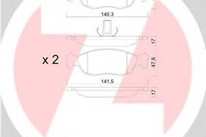 Гальмівні колодки для моделей: CITROËN (SAXO, XSARA, XSARA, XSARA), PEUGEOT (106,306,306,306,106,306,205)