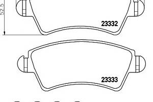 Тормозные колодки для моделей: CITROËN (XSARA, XSARA), PEUGEOT (206,206,206)