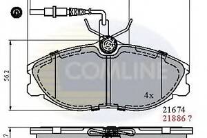 Тормозные колодки для моделей: CITROËN (ZX, XSARA,XSARA,XSARA), PEUGEOT (306,406,406,406,607)