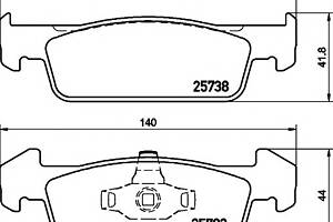 Тормозные колодки  для моделей: DACIA (LOGAN)