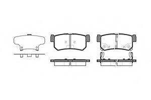 Колодки гальмові для моделей:DAEWOO (REXTON), SSANGYONG (KORANDO,KORANDO,REXTON,KYRON,ACTYON,ACTYON)