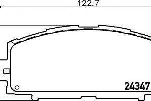 Тормозные колодки для моделей: DAIHATSU (CHARADE), TOYOTA (YARIS,VIOS-YARIS,YARIS,PREMIO), TOYOTA (GAC) (YARIS)