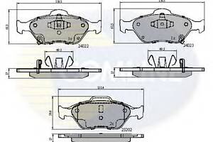 Тормозные колодки для моделей: DAIHATSU (CHARADE), TOYOTA (YARIS,YARIS)