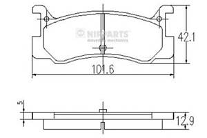 Тормозные колодки для моделей: DAIHATSU (CHARADE, GRAN), MAZDA (MX-3,323,323,323), RENAULT TRUCKS (MASCOTT)