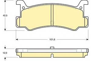 Тормозные колодки для моделей: DAIHATSU (CHARADE, GRAN,CHARADE), EUNOS (30X), FORD ASIA / OZEANIA (LASER), FORD AUSTRAL