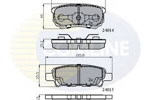 Колодки гальмівні для моделей: DODGE (CALIBER, AVENGER), JEEP (COMPASS, PATRIOT), MITSUBISHI (OUTLANDER, LANCER, LANCER, LA