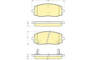 Тормозные колодки для моделей: DODGE (i), HYUNDAI (i10), KIA (PICANTO), NAZA (SURIA)