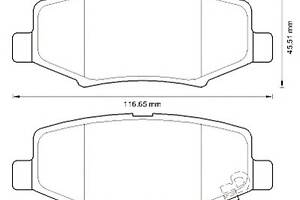 Тормозные колодки для моделей: DODGE (NITRO), JEEP (WRANGLER,CHEROKEE)